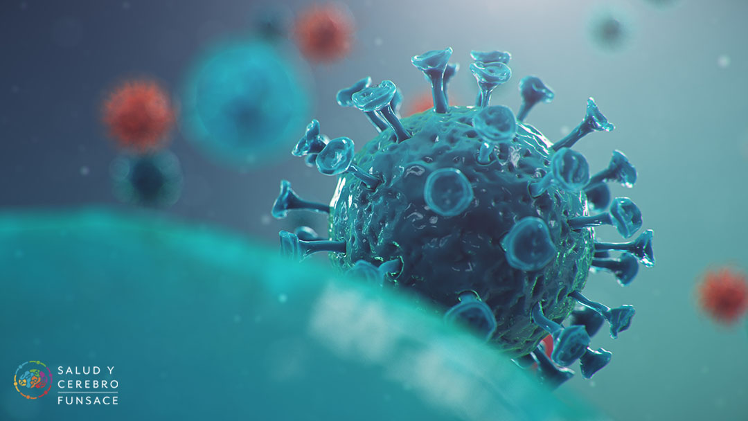 ilustración 3D del coronavirus